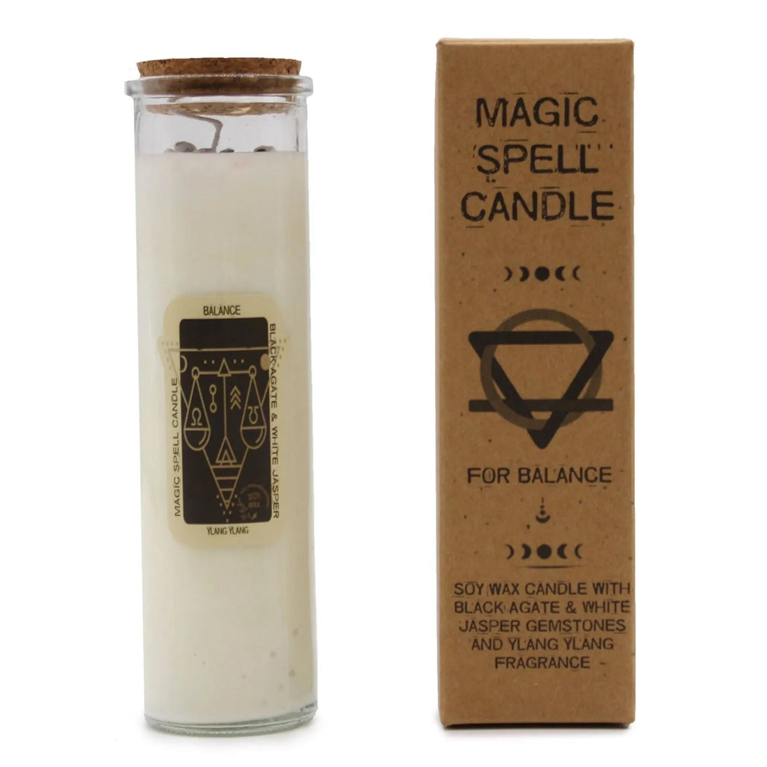 Balance Magic Spell Candle and its presentation