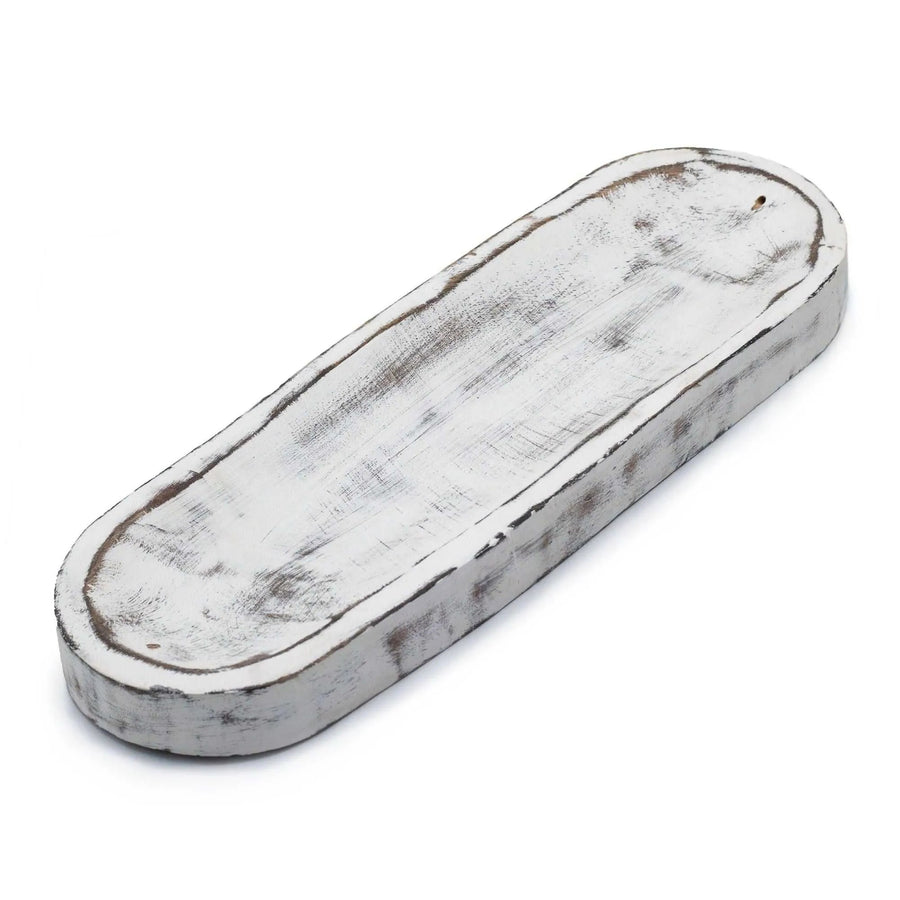 Large Incense Tray 30x10cm – Classic Whitewash - Incense Holder - SIXTH HOUSE