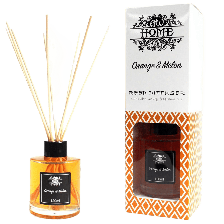 Orange & Melon Reed Diffuser – 120ml - Reed Diffuser - SIXTH HOUSE
