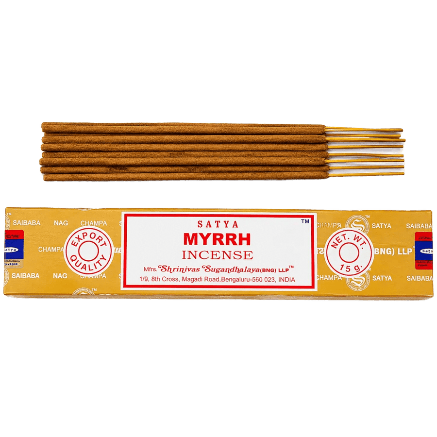 Satya Myrrh Incense Sticks – 15g - Satya Incense Sticks - SIXTH HOUSE
