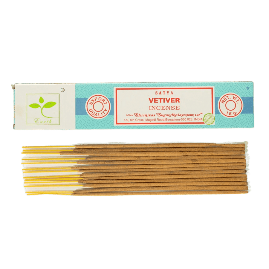 Satya Vetiver Incense Sticks 15g - Satya Incense Sticks - SIXTH HOUSE