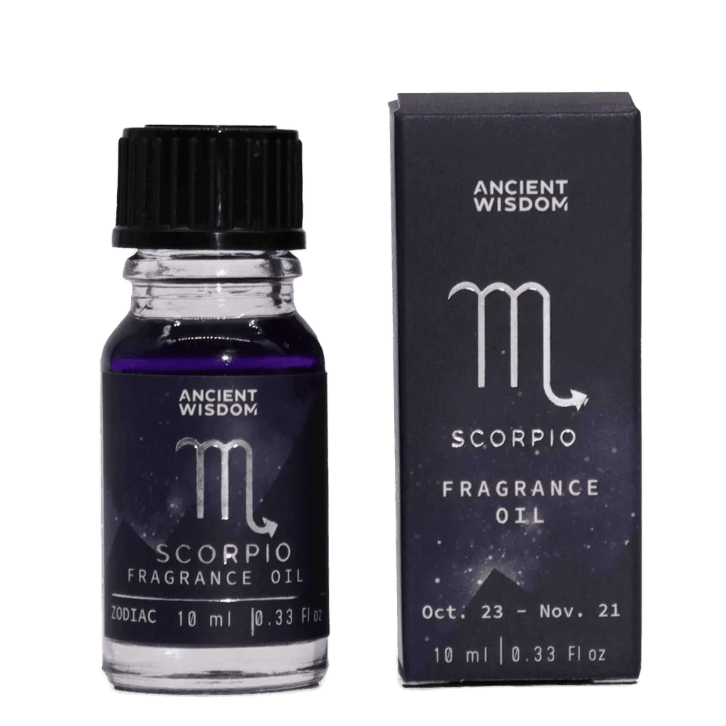 Scorpio Zodiac Fragrance Oil and its presentation
