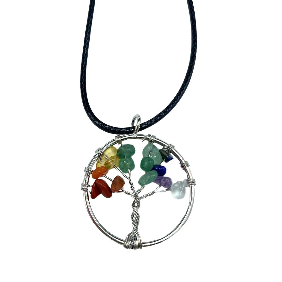 Seven Chakra Tree of Life Gemstone Necklace - Gemstone Necklace - SIXTH HOUSE