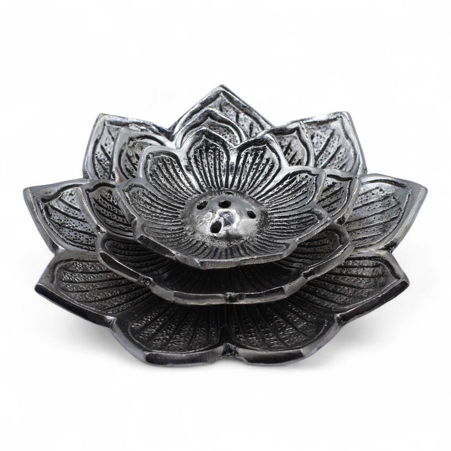 Tri-Flower Lotus Flower Incense Holder - Incense Holder - SIXTH HOUSE
