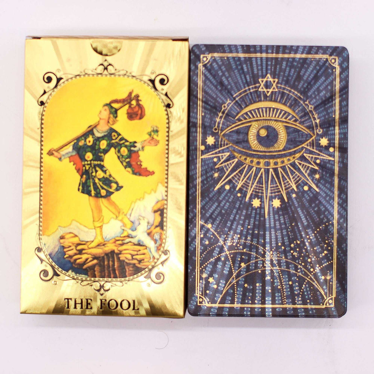 All-Seeing Eye Blue & Gold Foil Tarot Set & Guidebook - Tarot Cards - SIXTH HOUSE