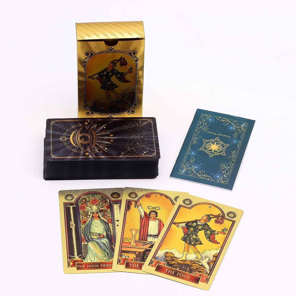 All-Seeing Eye Blue & Gold Foil Tarot Set & Guidebook - Tarot Cards - SIXTH HOUSE