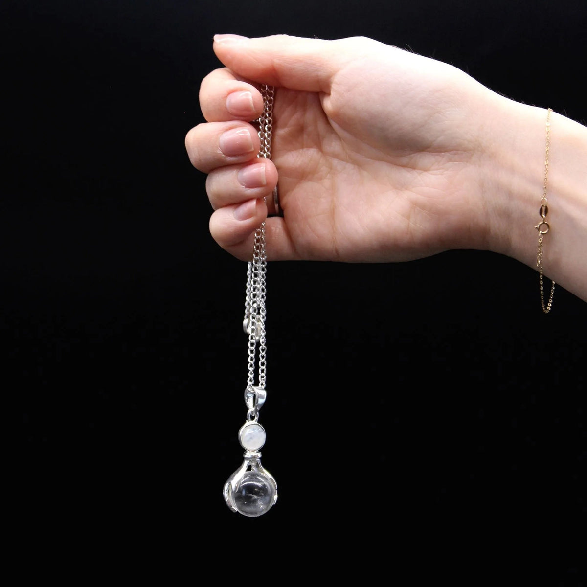 Amethyst Gemstone Hand Pendant Necklace - Gemstone Necklace - SIXTH HOUSE