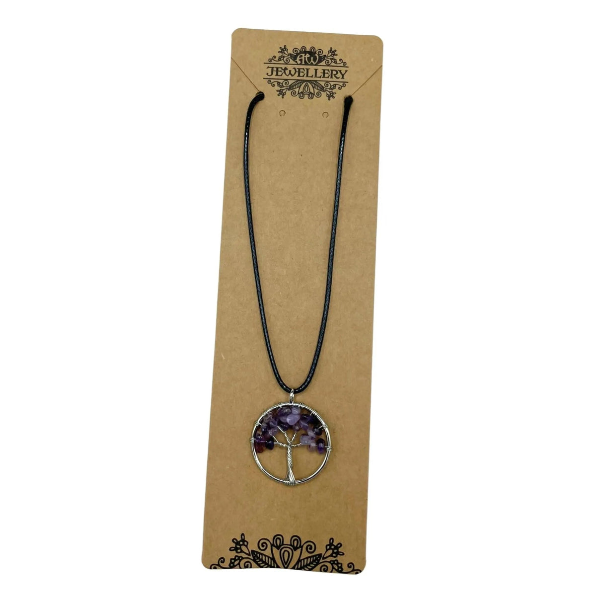 Amethyst Tree of Life Gemstone Necklace - Gemstone Necklace - SIXTH HOUSE