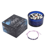 Aquarius Zodiac Crystal Candle & Gemstone Bracelet - Zodiac Crystal Candles with Gemstone Bracelet - SIXTH HOUSE