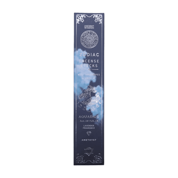 Aquarius Zodiac Crystal Incense — Lavender - Zodiac Crystal Scents Incense - SIXTH HOUSE