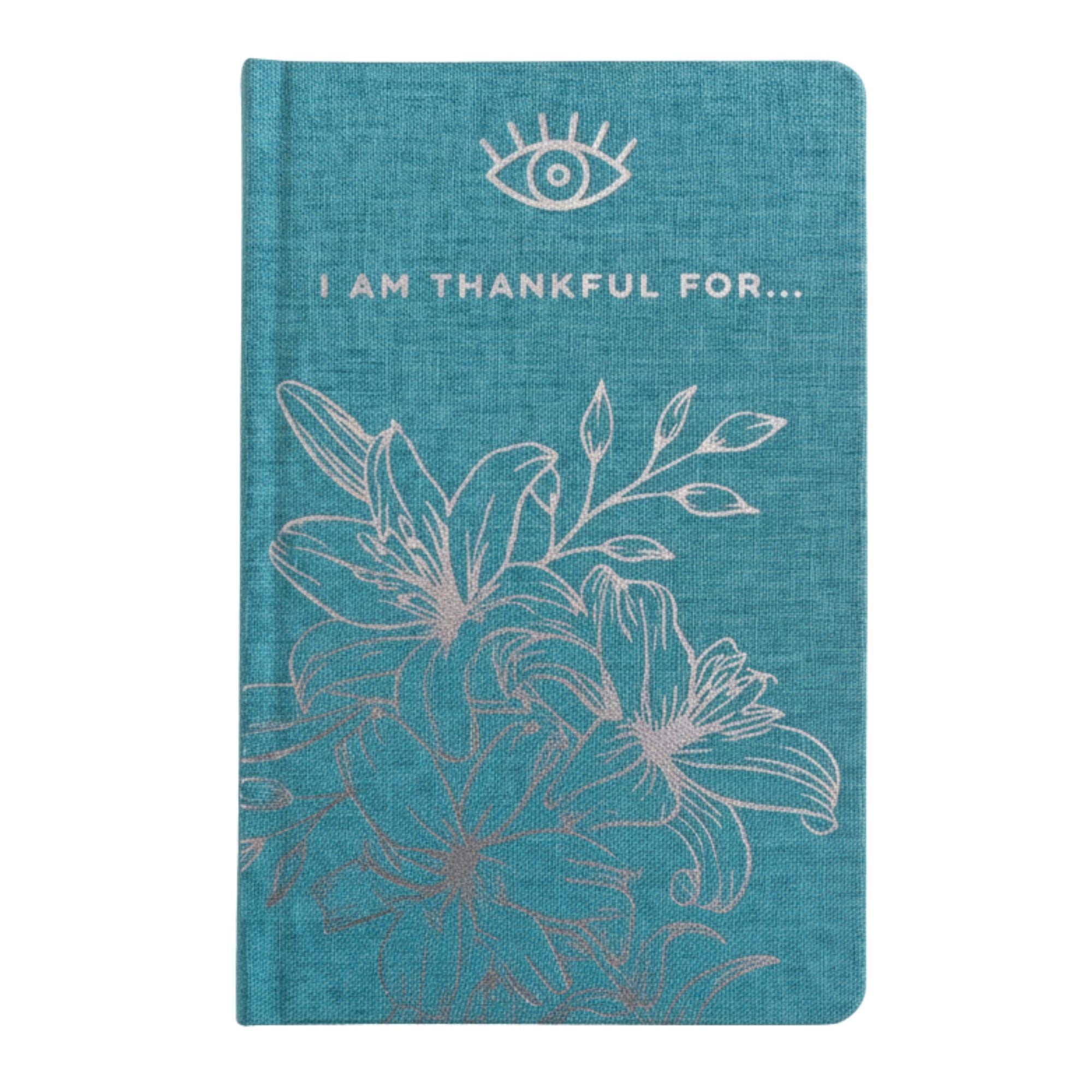 Blue Botanical Gratitude Journal — 120 Pages