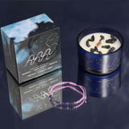 Aquarius Zodiac Crystal Candle & Gemstone Bracelet