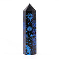 Black Obsidian Celestial Point — Midnight Blue
