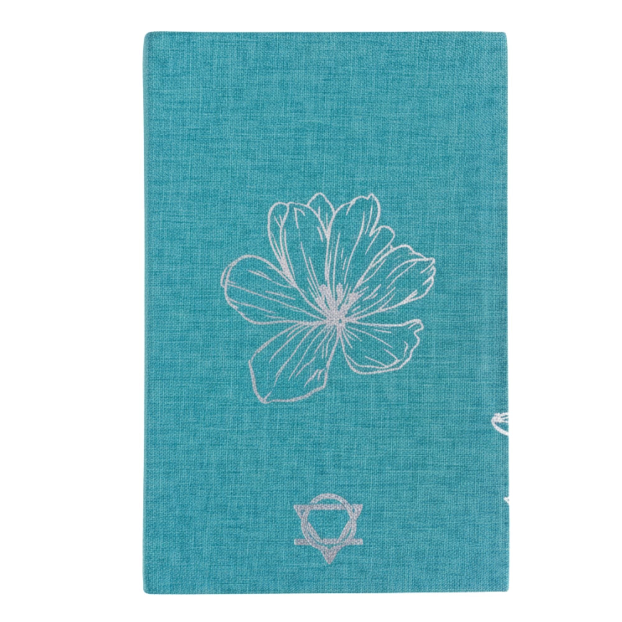 Blue Botanical Gratitude Journal — 120 Pages