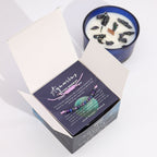 Aquarius Zodiac Crystal Candle & Gemstone Bracelet
