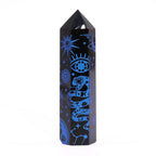 Black Obsidian Celestial Point — Midnight Blue