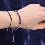Aquarius Zodiac Crystal Candle & Gemstone Bracelet