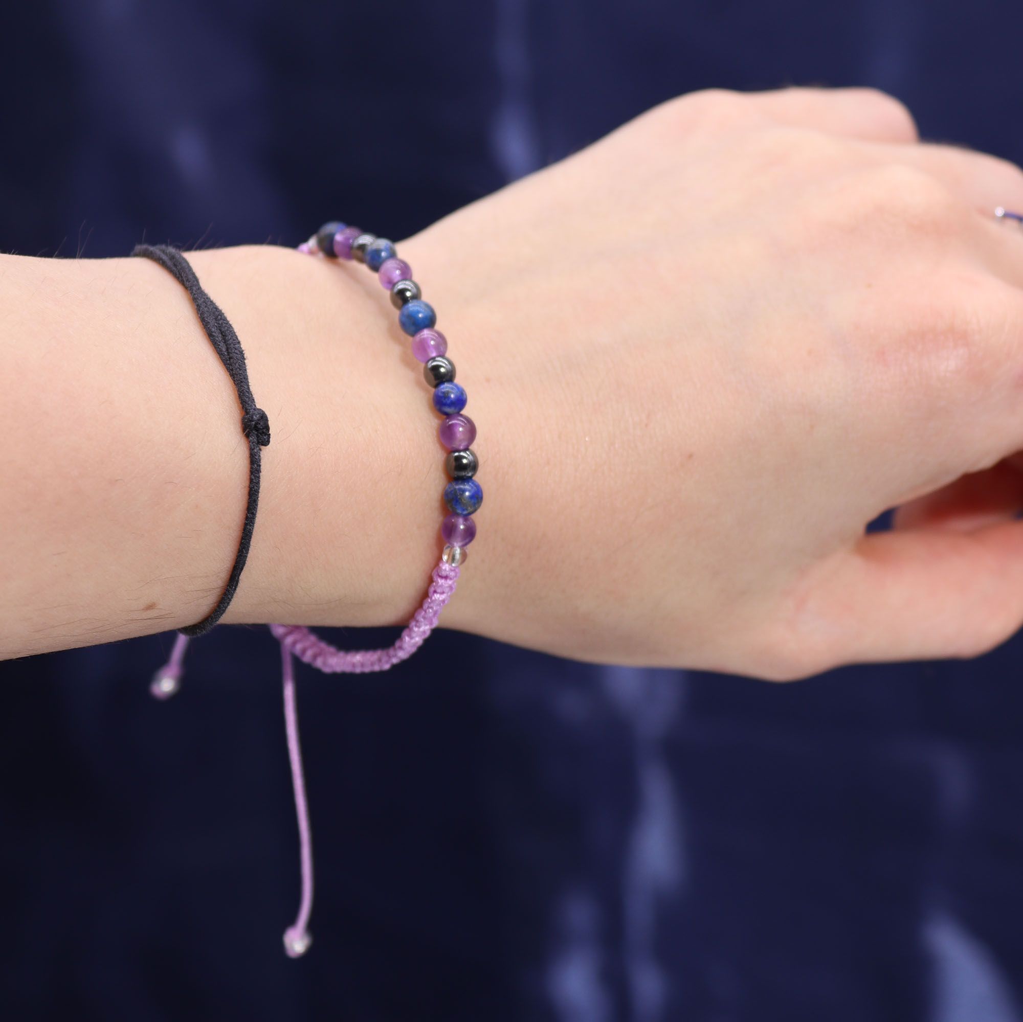 Aquarius Zodiac Crystal Candle & Gemstone Bracelet