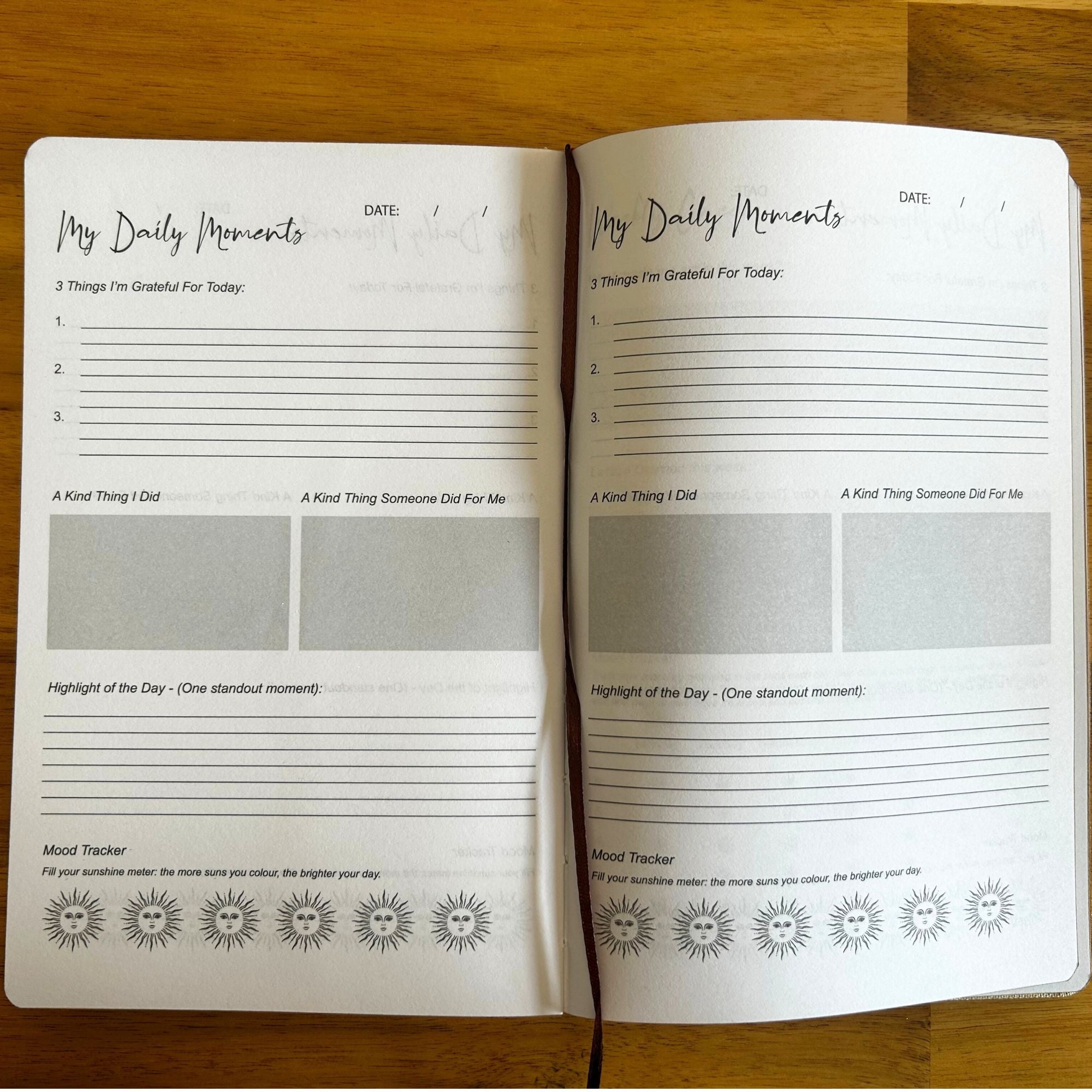 Ivory Sun Gratitude Journal — 120 Pages