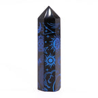 Black Obsidian Celestial Point — Midnight Blue