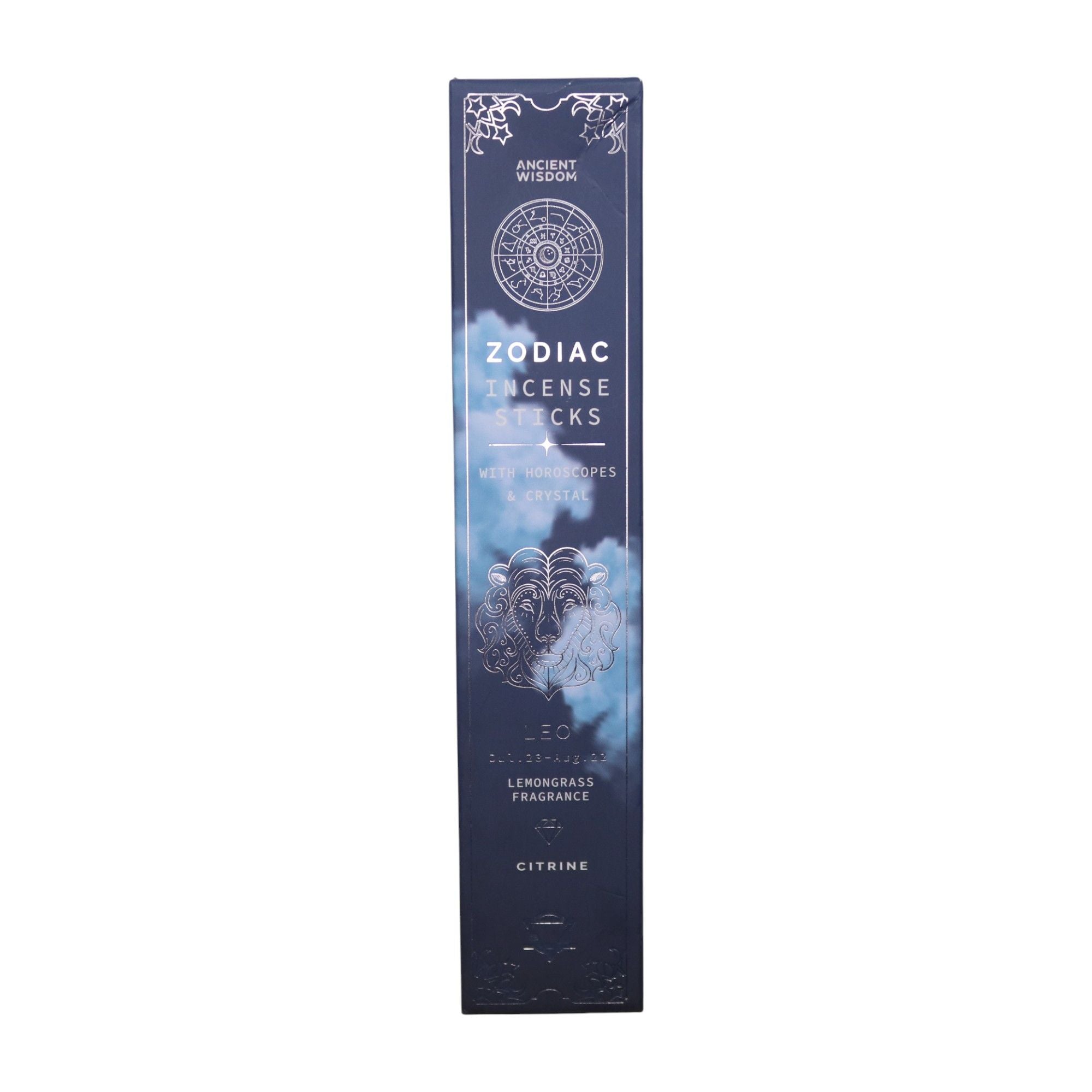 Leo Zodiac Crystal Incense — Lemongrass