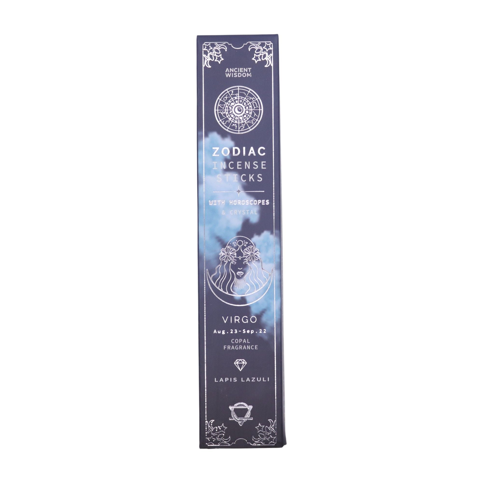 Virgo Zodiac Crystal Incense — Copal