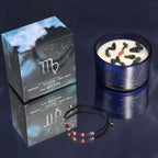Virgo Zodiac Crystal Candle & Gemstone Bracelet