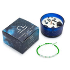 Libra Zodiac Crystal Candle & Gemstone Bracelet
