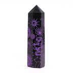 Black Obsidian Celestial Point — Deep Purple