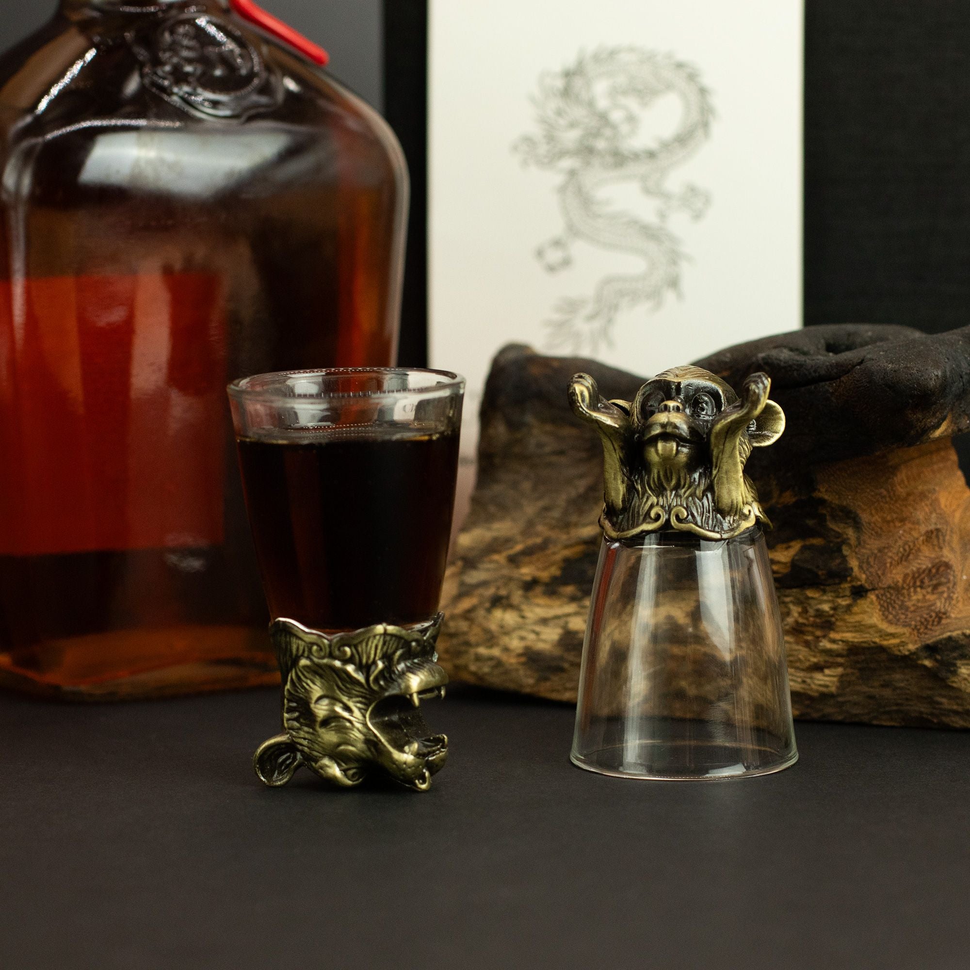 Forest & Mystical Creatures Shot Glass Set — 12 Pieces