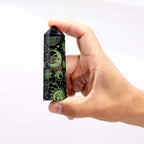 Black Obsidian Celestial Point — Forest Green