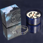 Taurus Zodiac Crystal Candle & Gemstone Bracelet