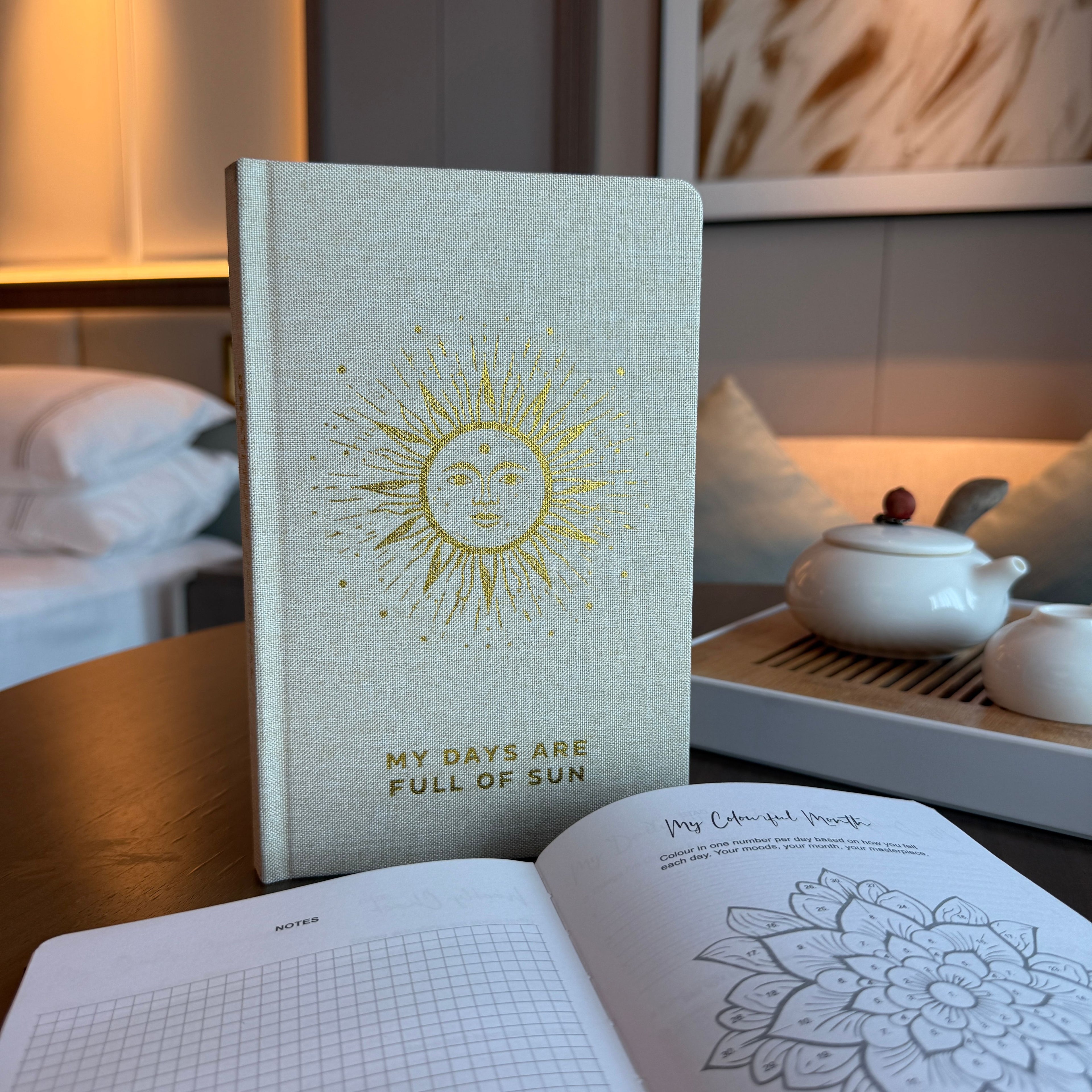Ivory Sun Gratitude Journal — 120 Pages