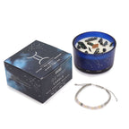Gemini Zodiac Crystal Candle & Gemstone Bracelet