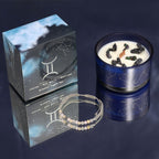 Gemini Zodiac Crystal Candle & Gemstone Bracelet