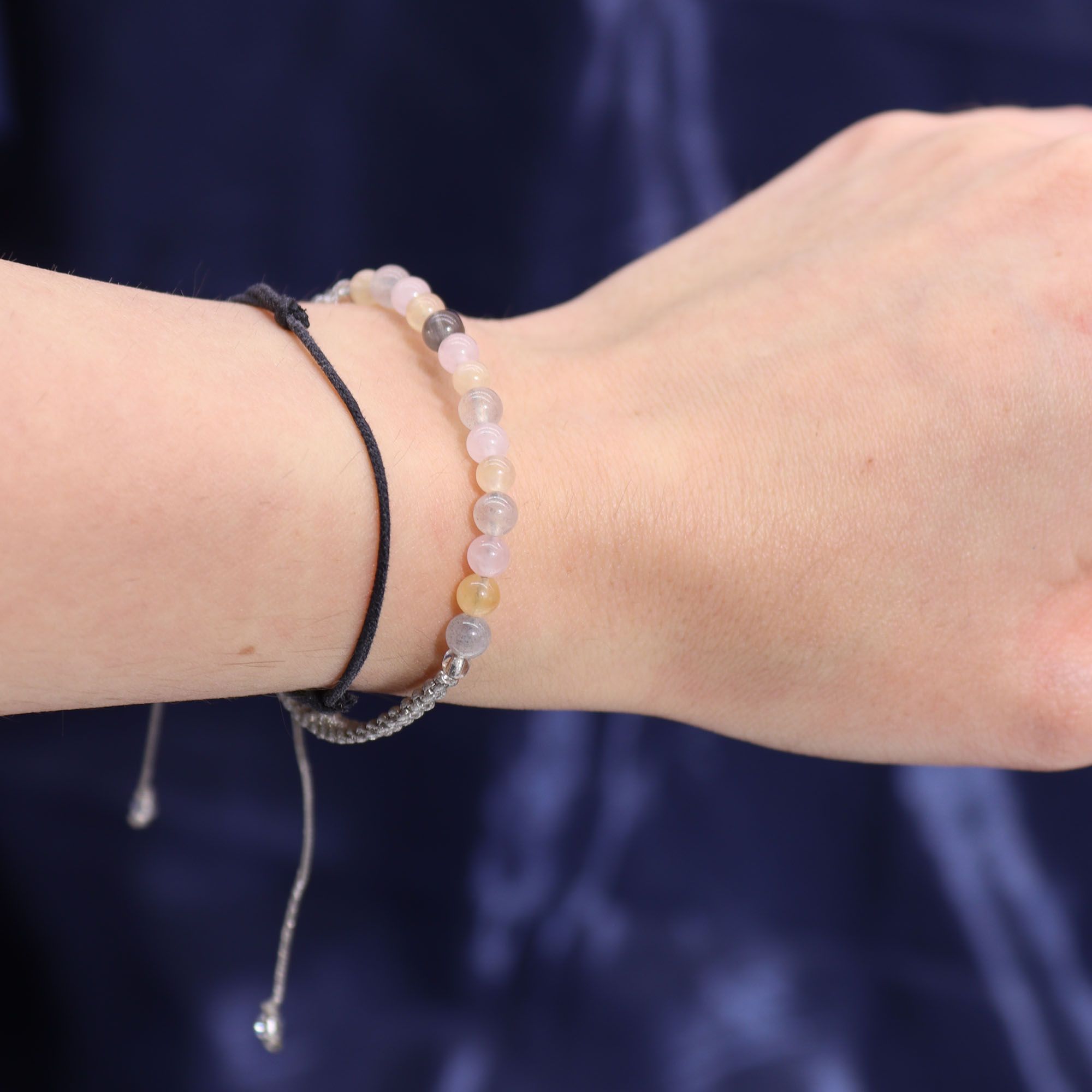 Gemini Zodiac Crystal Candle & Gemstone Bracelet