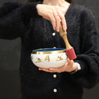 Moon Phase Singing Bowl Set — Black & Gold