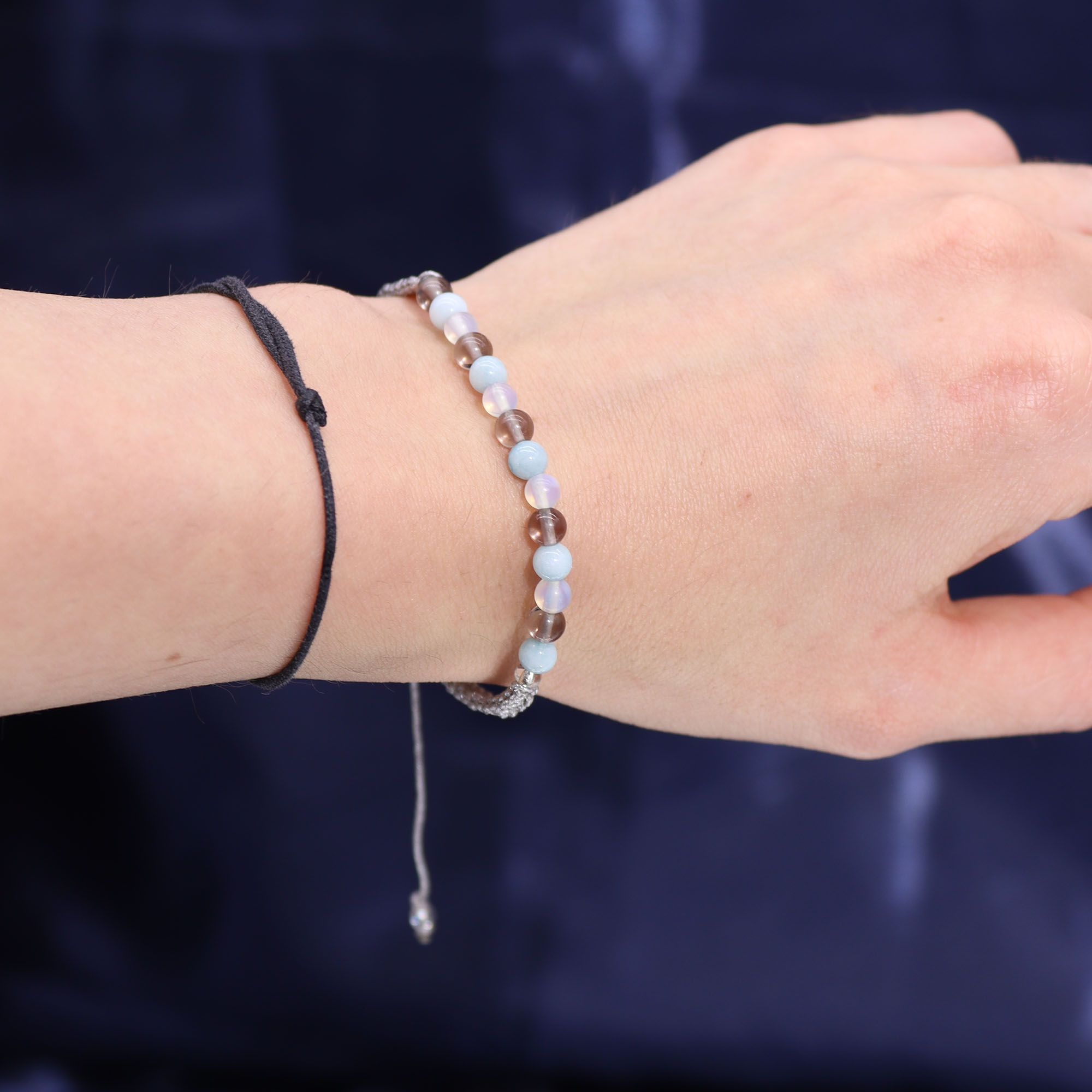 Cancer Zodiac Crystal Candle & Gemstone Bracelet