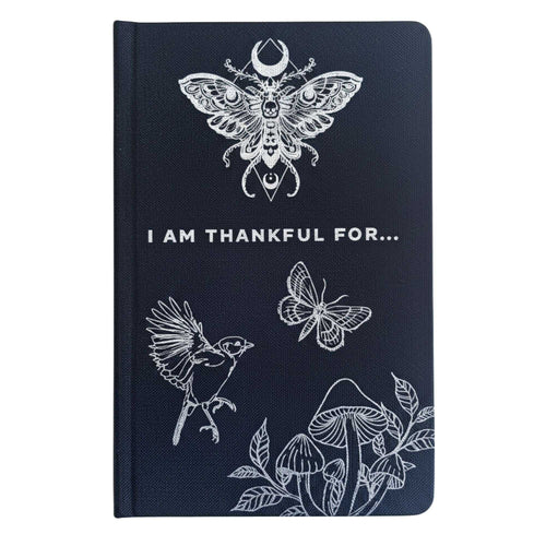 Black Celestial Gratitude Journal — 120 Pages - Wellness & Gratitude Notebooks - SIXTH HOUSE