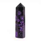 Black Obsidian Celestial Point — Deep Purple - Black Obsidian Points - SIXTH HOUSE