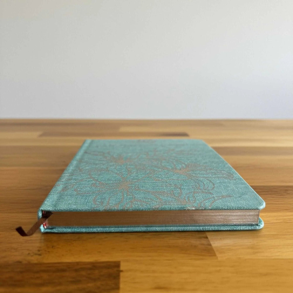 Blue Botanical Gratitude Journal — 120 Pages - Wellness & Gratitude Notebooks - SIXTH HOUSE
