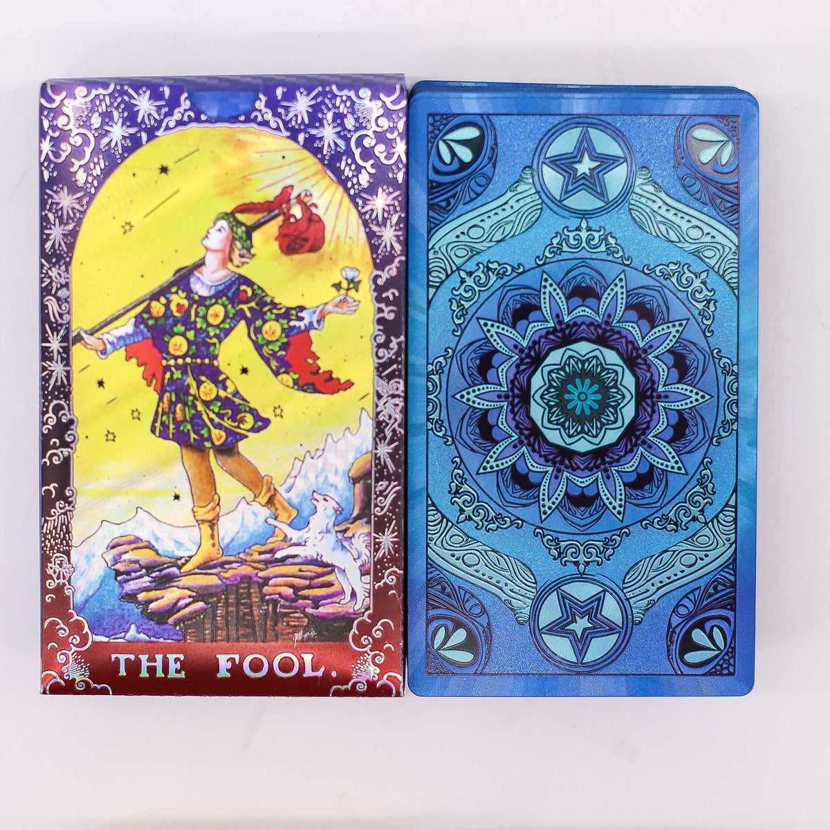 Blue Foil Tarot Card Set – Mandala & Booklet - Tarot Cards - SIXTH HOUSE