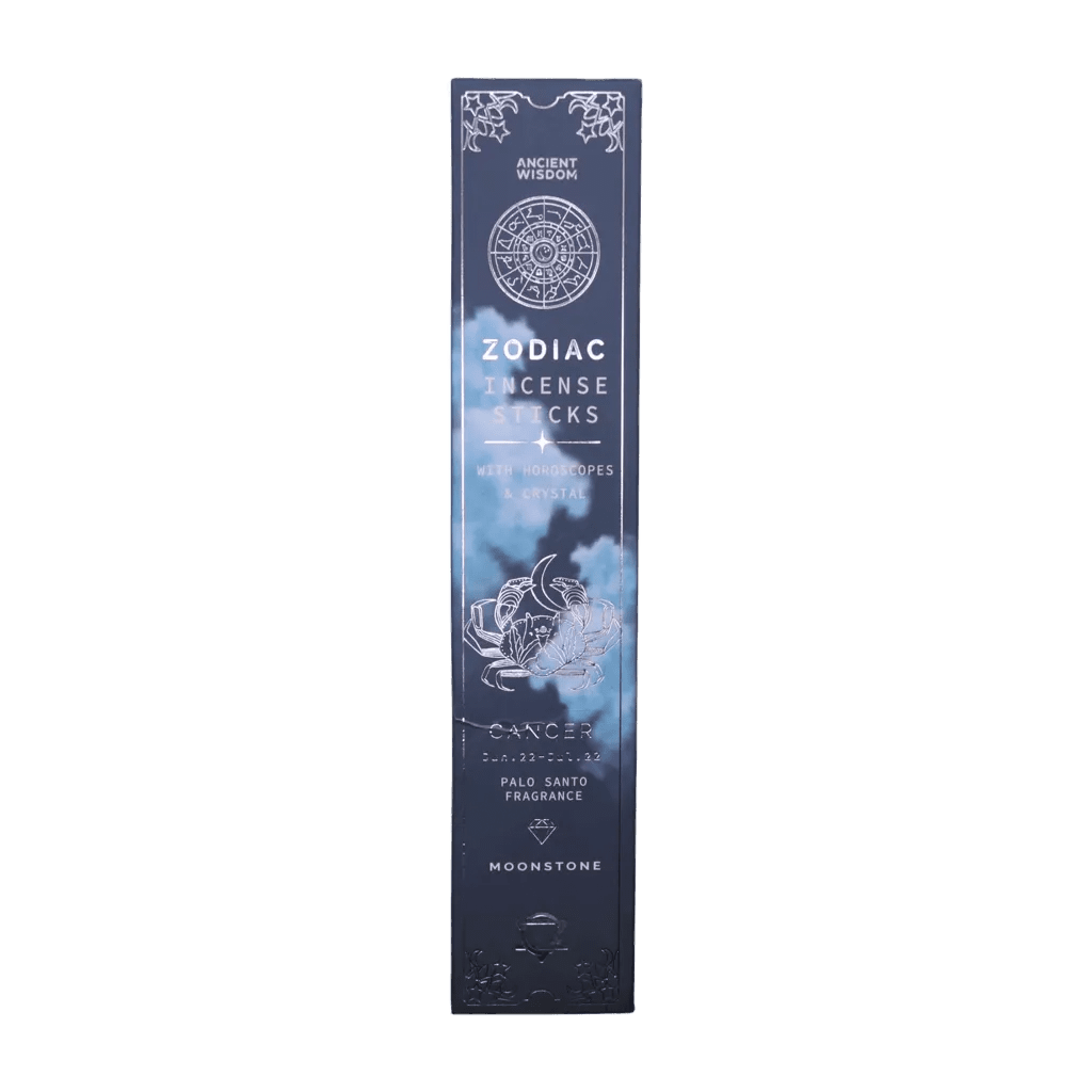 Cancer Zodiac Crystal Incense — Palo Santo - Zodiac Crystal Scents Incense - SIXTH HOUSE