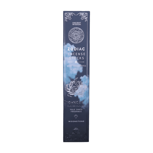 Cancer Zodiac Crystal Incense — Palo Santo - Zodiac Crystal Scents Incense - SIXTH HOUSE
