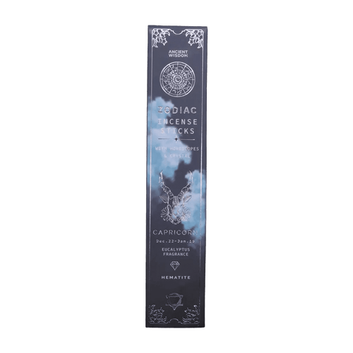 Capricorn Zodiac Crystal Incense — Eucalyptus - Zodiac Crystal Scents Incense - SIXTH HOUSE