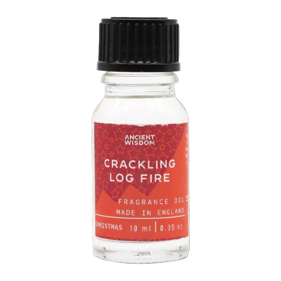 Crackling Log Fire Fragrance Oil 10ml - Ancient Wisdom Fragrance Oils - SIXTH HOUSE