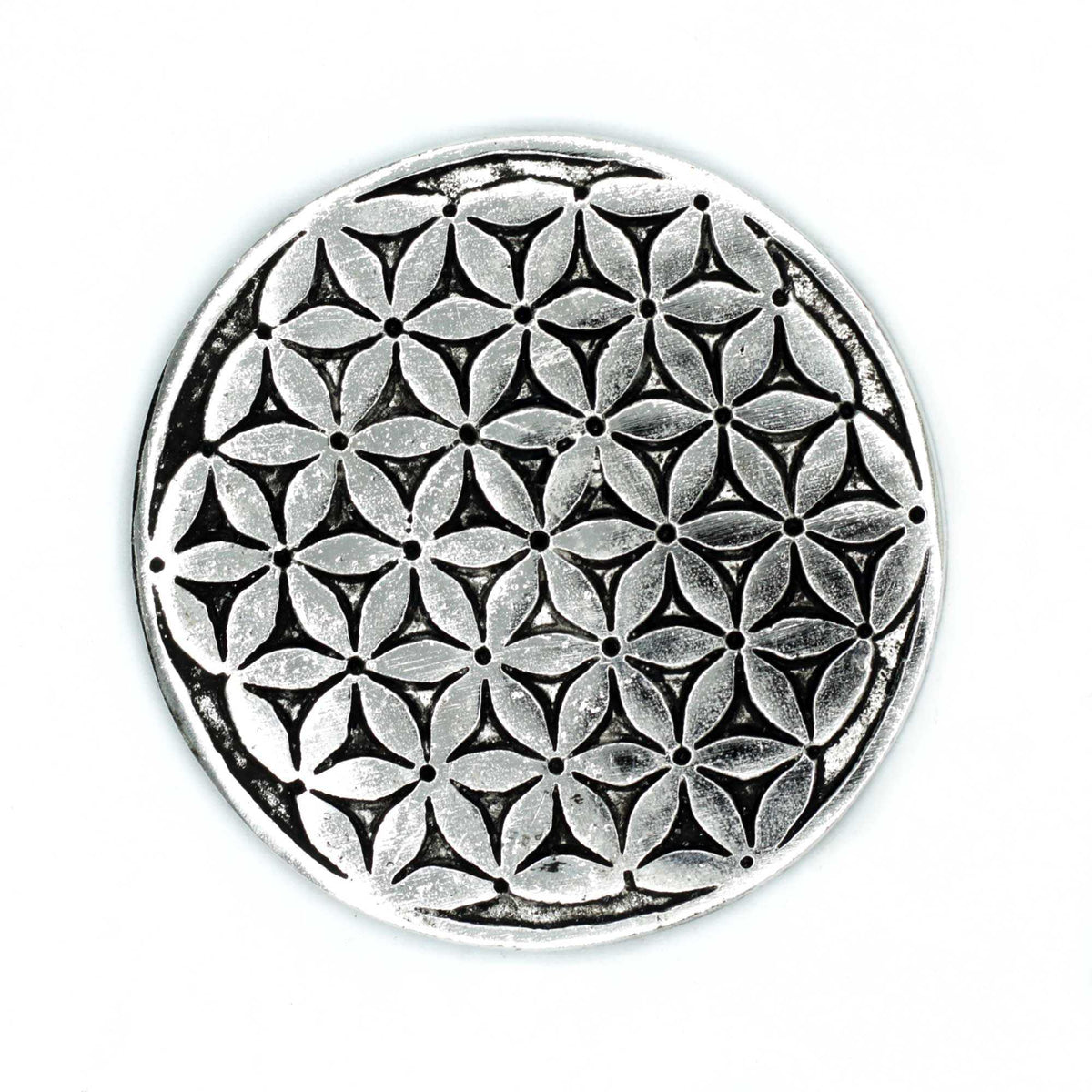 Flower of Life Metal Incense Holder – 11cm - Incense Holder - SIXTH HOUSE