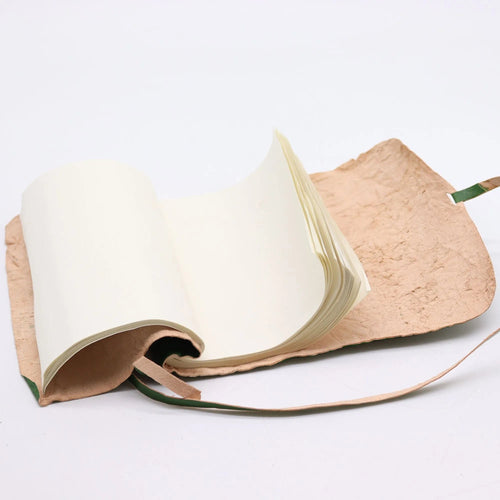 Forest Green Rolled Leather Journal — 96 Pages - Leather Notebooks – Vintage Style Journals - SIXTH HOUSE