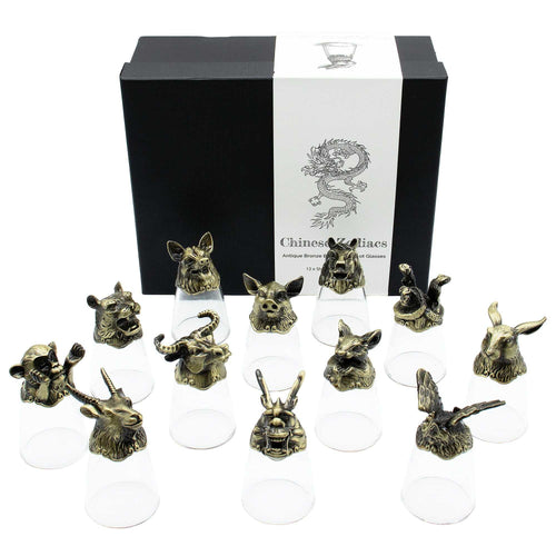 Forest & Mystical Creatures Shot Glass Set — 12 Pieces - Mystical Creatures Glasses - SIXTH HOUSE