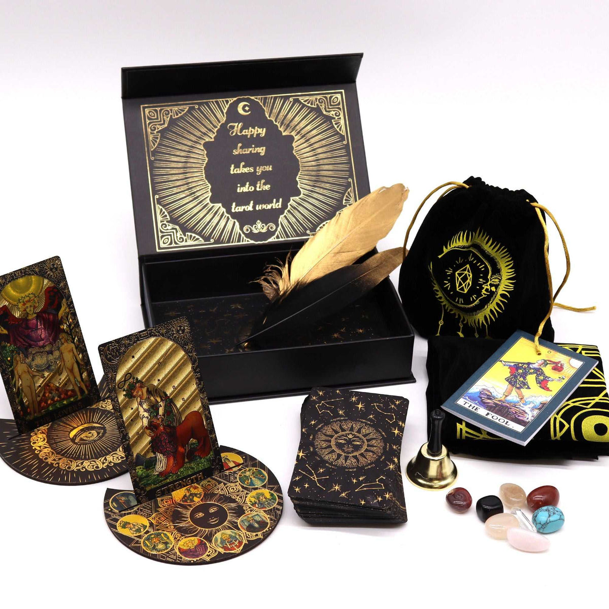 Gold Foil Tarot – Let the Magic Begin – Gift Set - Tarot Cards - SIXTH HOUSE